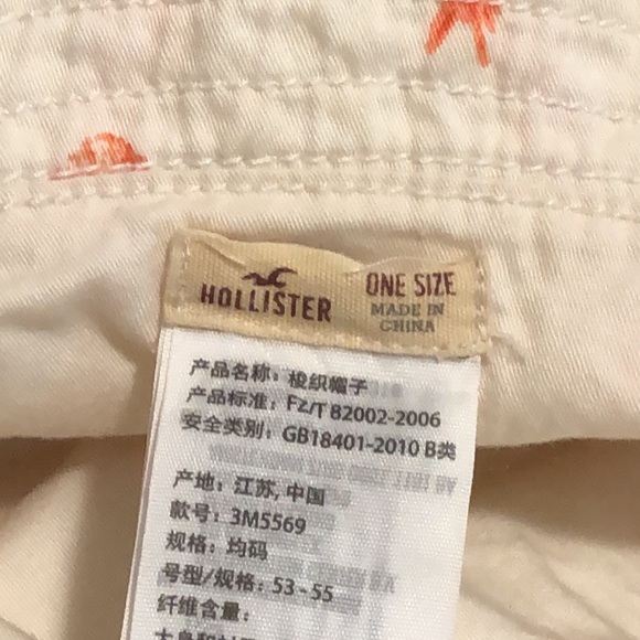 Hollister and Abercrombie cream and red pineapple bucket hat - Picture 4 of 6